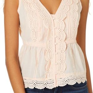 Gorgeous lace trimmed tank